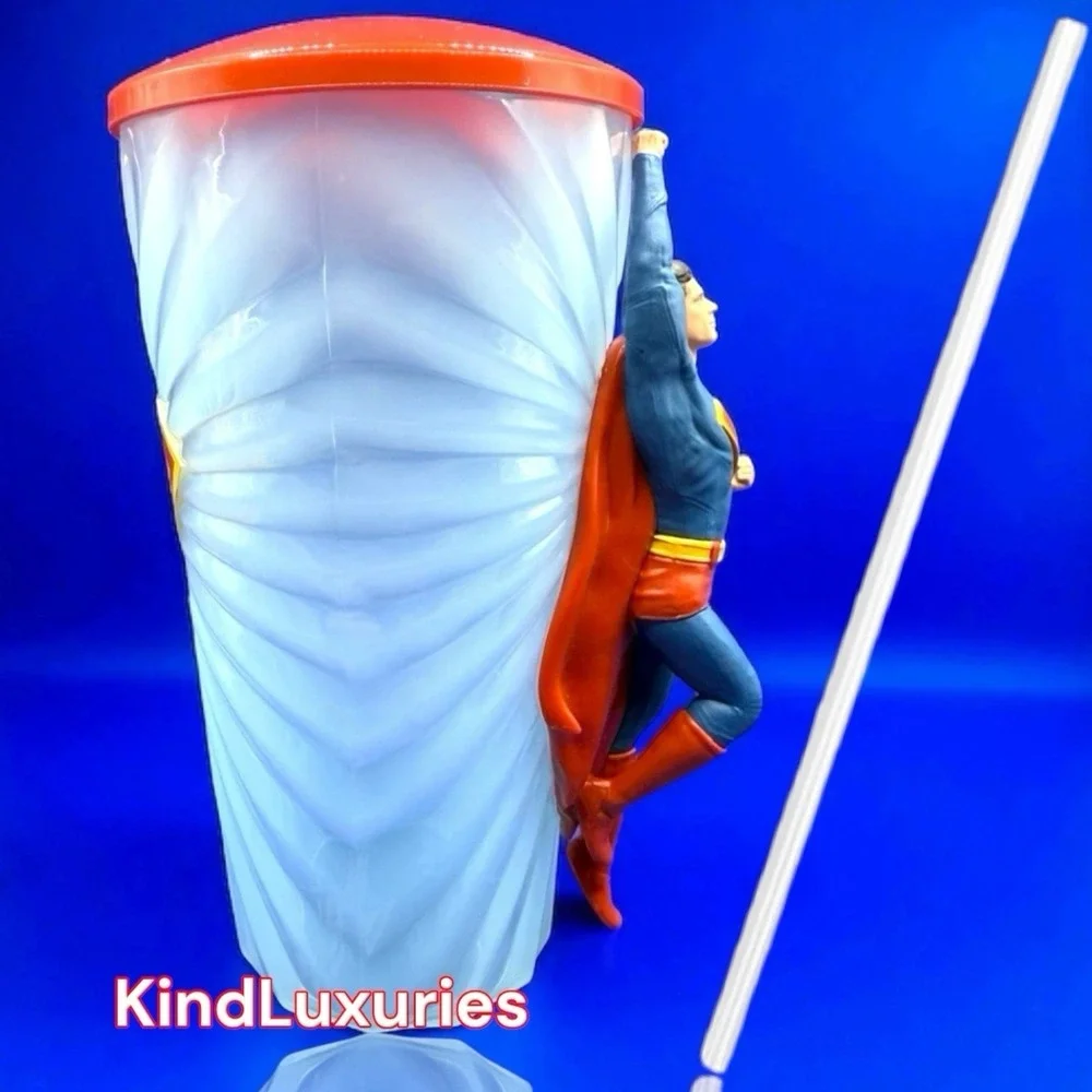 SUPMERAN Movie 2025 - NEW!! Tumbler Cup Light Up Straw DC Comics IN HAND